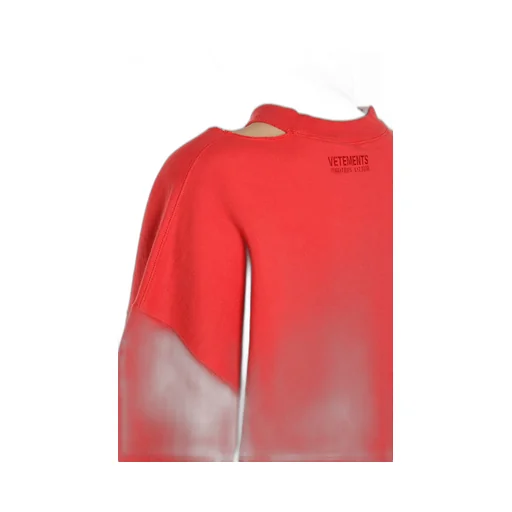 Red Cutout Elbow Sweatshirt