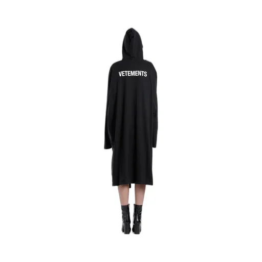 Black Hooded Maxi Coat