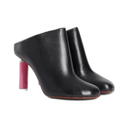 Lighter Pump Heels Black Leather