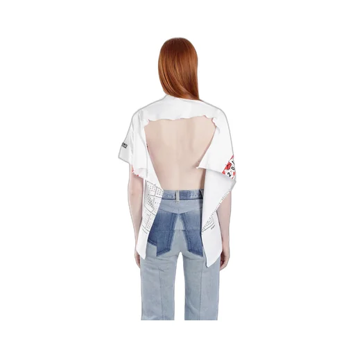 Open Back Calendar Print T-Shirt