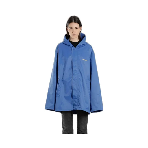 Blue Oversized Rain Jacket