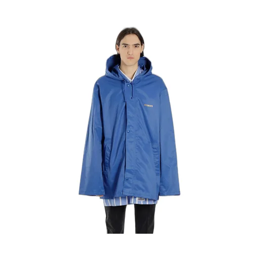 Blue Oversized Rain Jacket