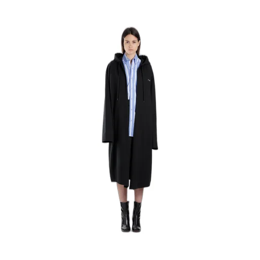 Black Hooded Maxi Coat