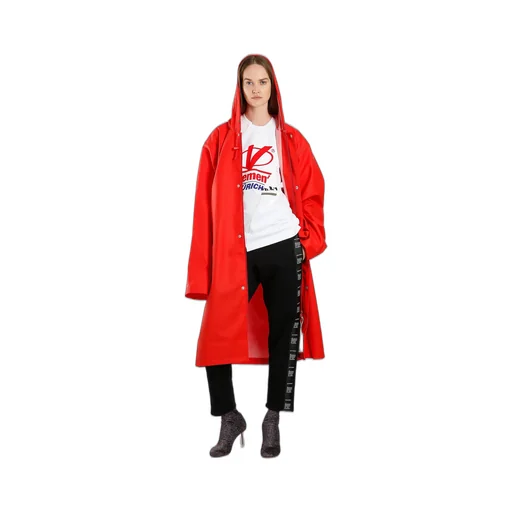 Red Logo Raincoat