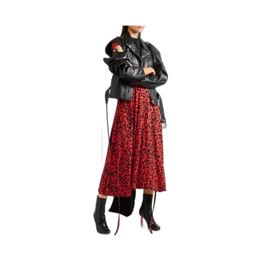 Convertible Leather Biker Jacket