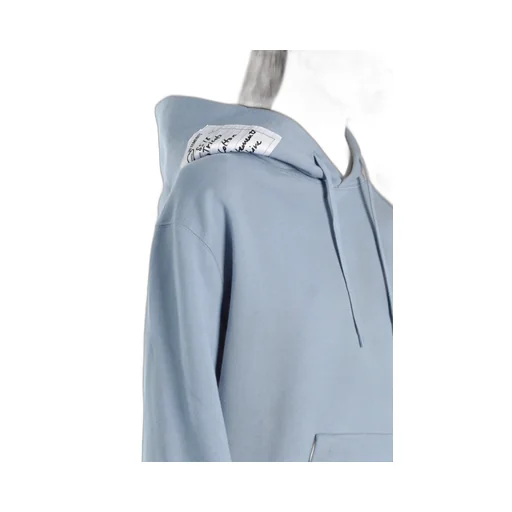 Light Blue Cutout Elbow Hoodie