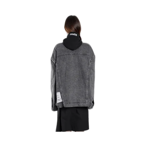 Oversized Hooded Denim Jacket