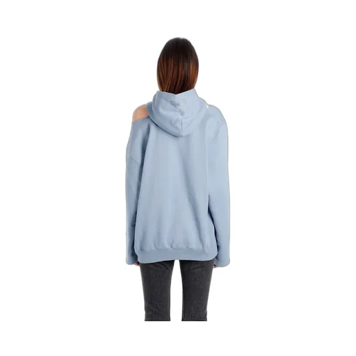 Light Blue Cutout Elbow Hoodie