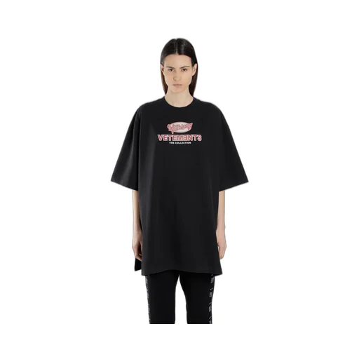 Black Oversized Open Sides T-Shirt
