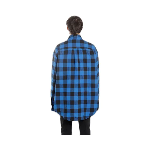 Blue Plaid Flannel Shirt