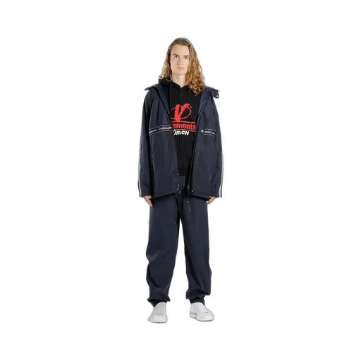 Blue Logo Tape Trackpants