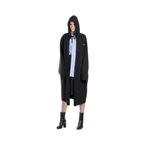 Black Hooded Maxi Coat