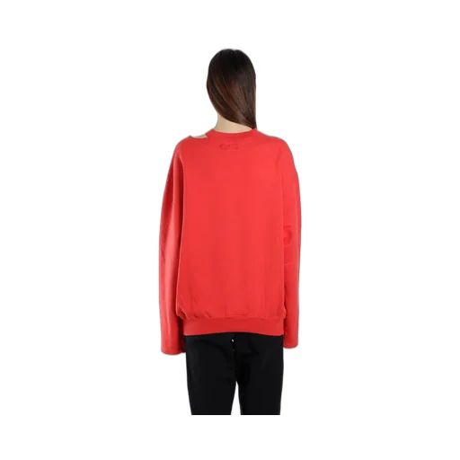 Red Cutout Elbow Sweatshirt
