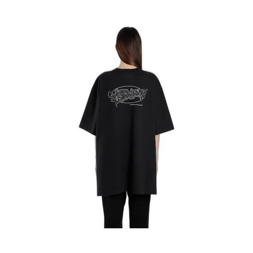 Black Oversized Open Sides T-Shirt