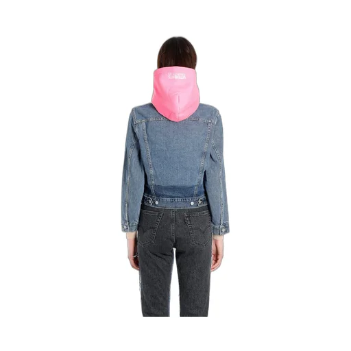 Blue Denim Jacket With Hood