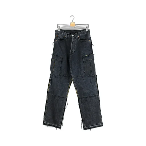 Distressed Cargo Jeans