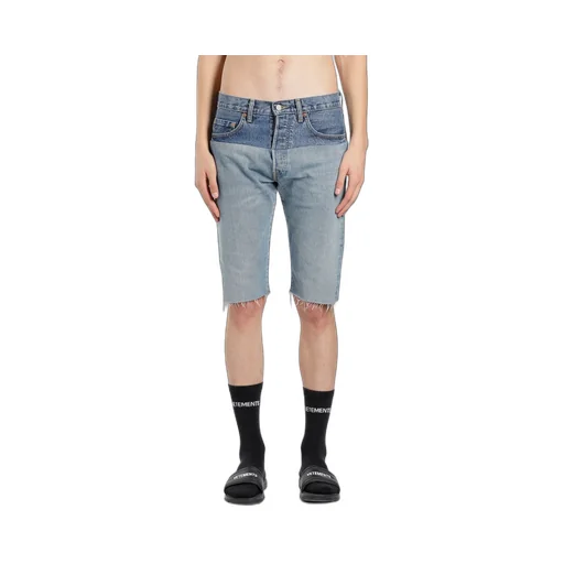 Cutup Denim Shorts
