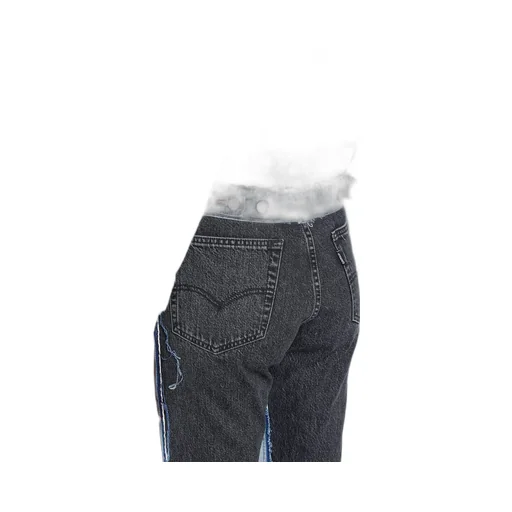Blue Denim Jacket With Hood