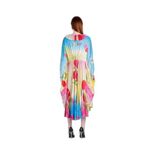 Flower Print Pleated Dress