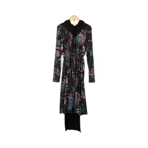 Zurich Printed Hooded Dress