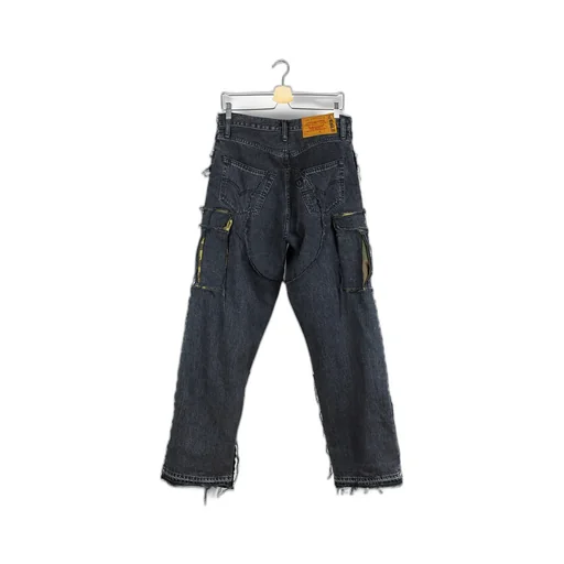 Distressed Cargo Jeans