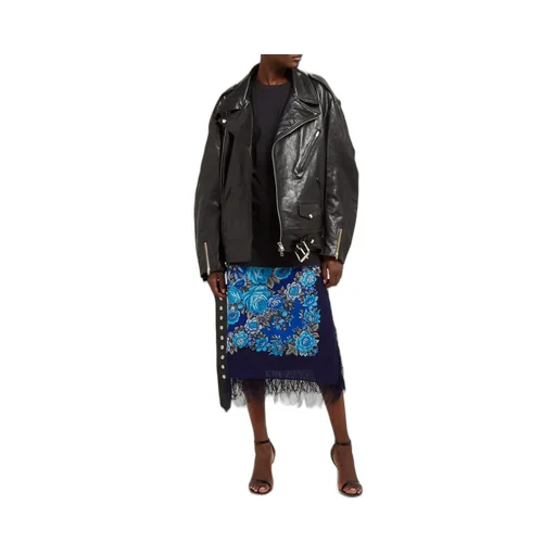 Oversized Leather Biker Jacket