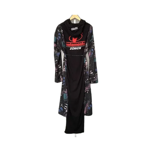 Zurich Printed Hooded Dress