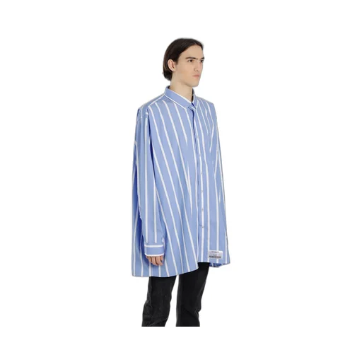 Striped Oversized Button-Down Shirt