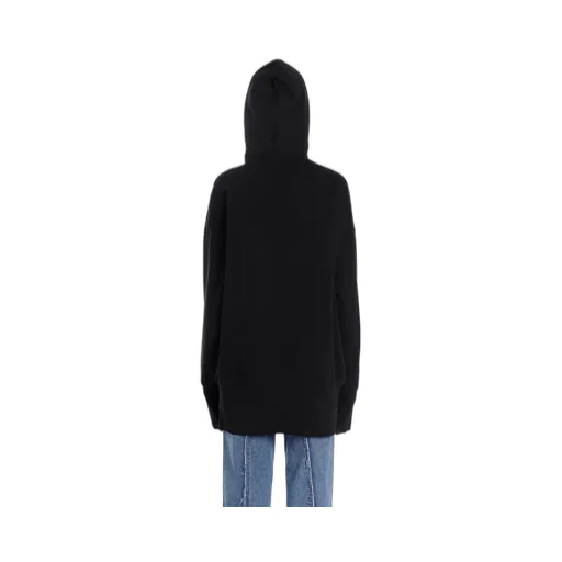 Black Cartoon Print Hoodie