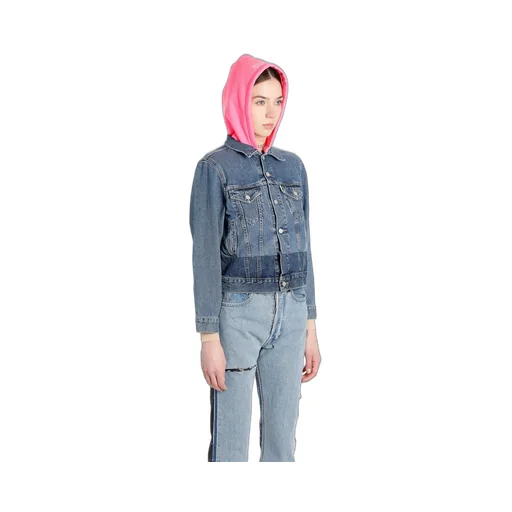 Blue Denim Jacket With Hood