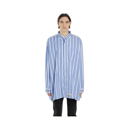 Striped Oversized Button-Down Shirt