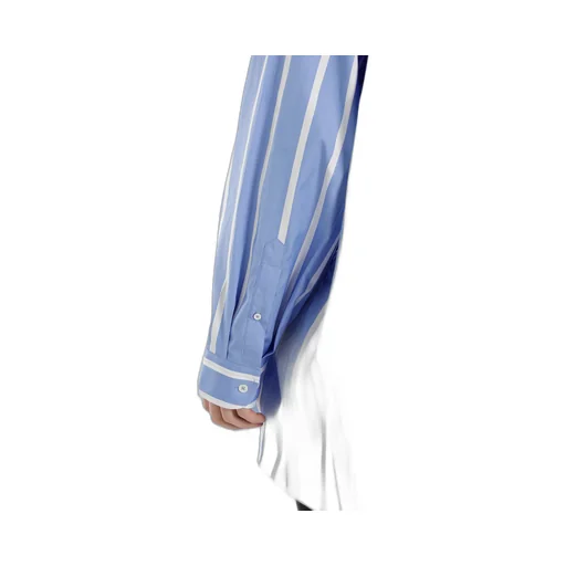 Striped Oversized Button-Down Shirt