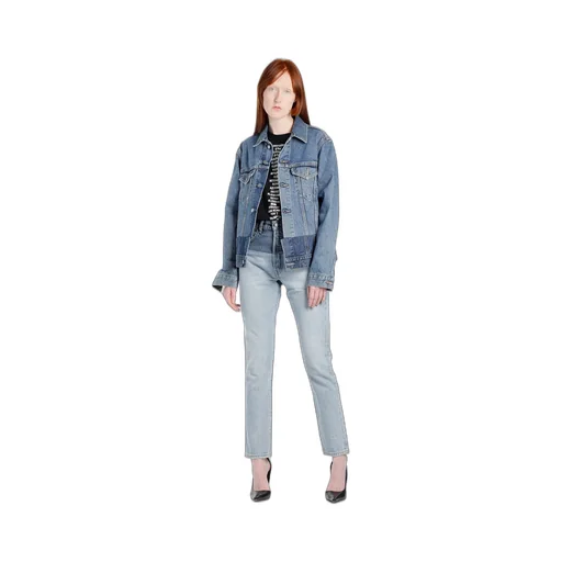 Blue Cut Up Jeans
