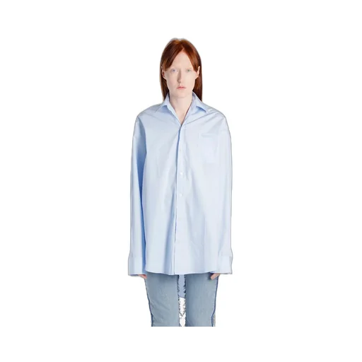 Light Blue Oversized Collar Shirt