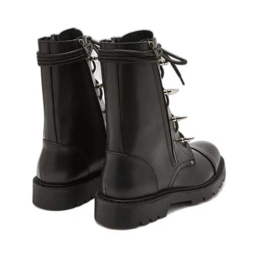 Spiked Leather Boots