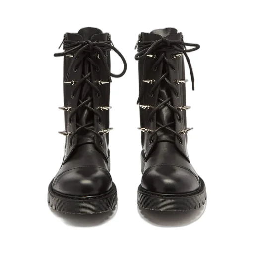Spiked Leather Boots