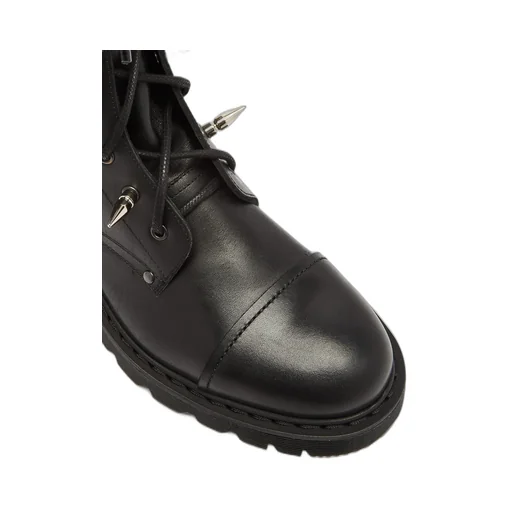 Spiked Leather Boots