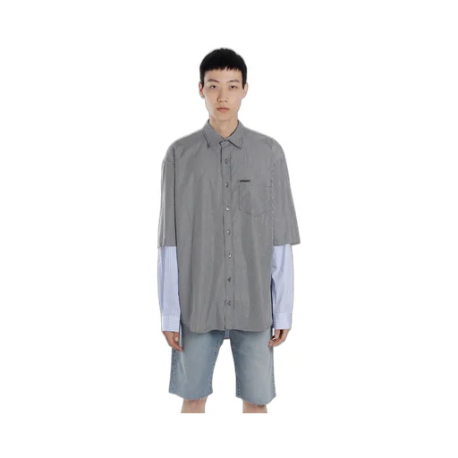 Stripe Fusion Oversized Shirt