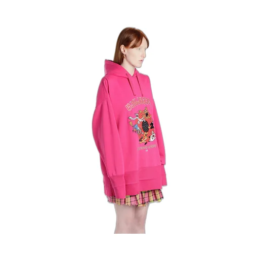 Pink Cartoon Hoodie