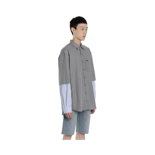 Stripe Fusion Oversized Shirt