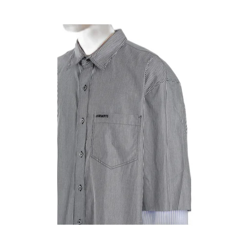 Stripe Fusion Oversized Shirt