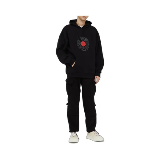 Target Print Oversized Hoodie