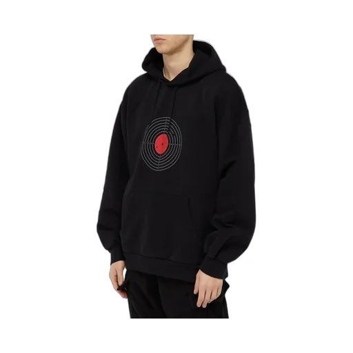 Target Print Oversized Hoodie