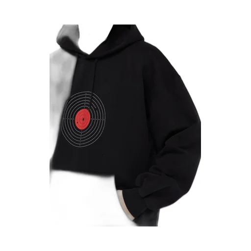 Target Print Oversized Hoodie