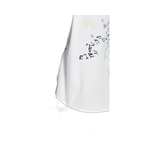 Oversized Scribble Print Button-Down Shirt
