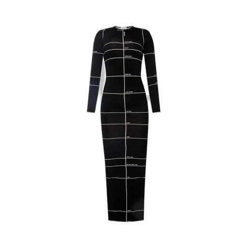 Long Sleeve Printed Dress