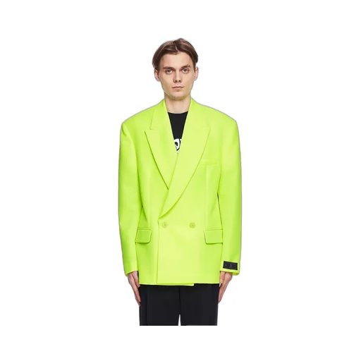 Green Double-Breasted Blazer