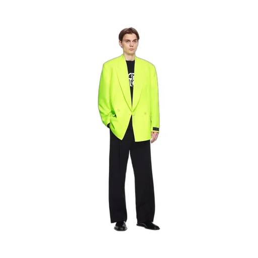 Green Double-Breasted Blazer