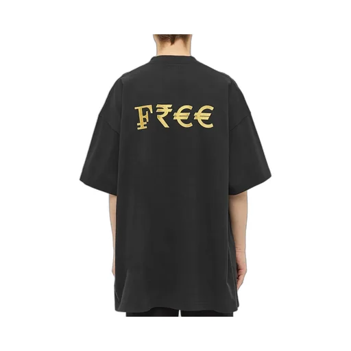 Oversized Capitalism T-Shirt Black