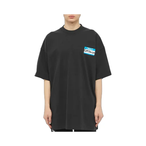 Oversized Capitalism T-Shirt Black